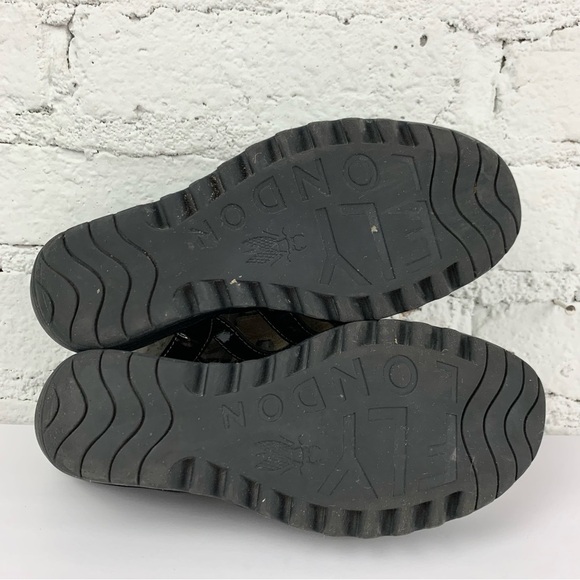 Fly London Yito Patent Black Leather Lace Up Wedge Sandals 36 - Picture 11 of 13